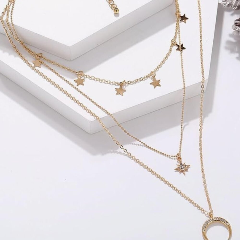New! Star Love Multilayer Necklace View 2